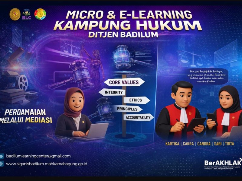 Bimtek BLC di Kampung Hukum 2026, Pertama di MA dengan Sistem Open Akses