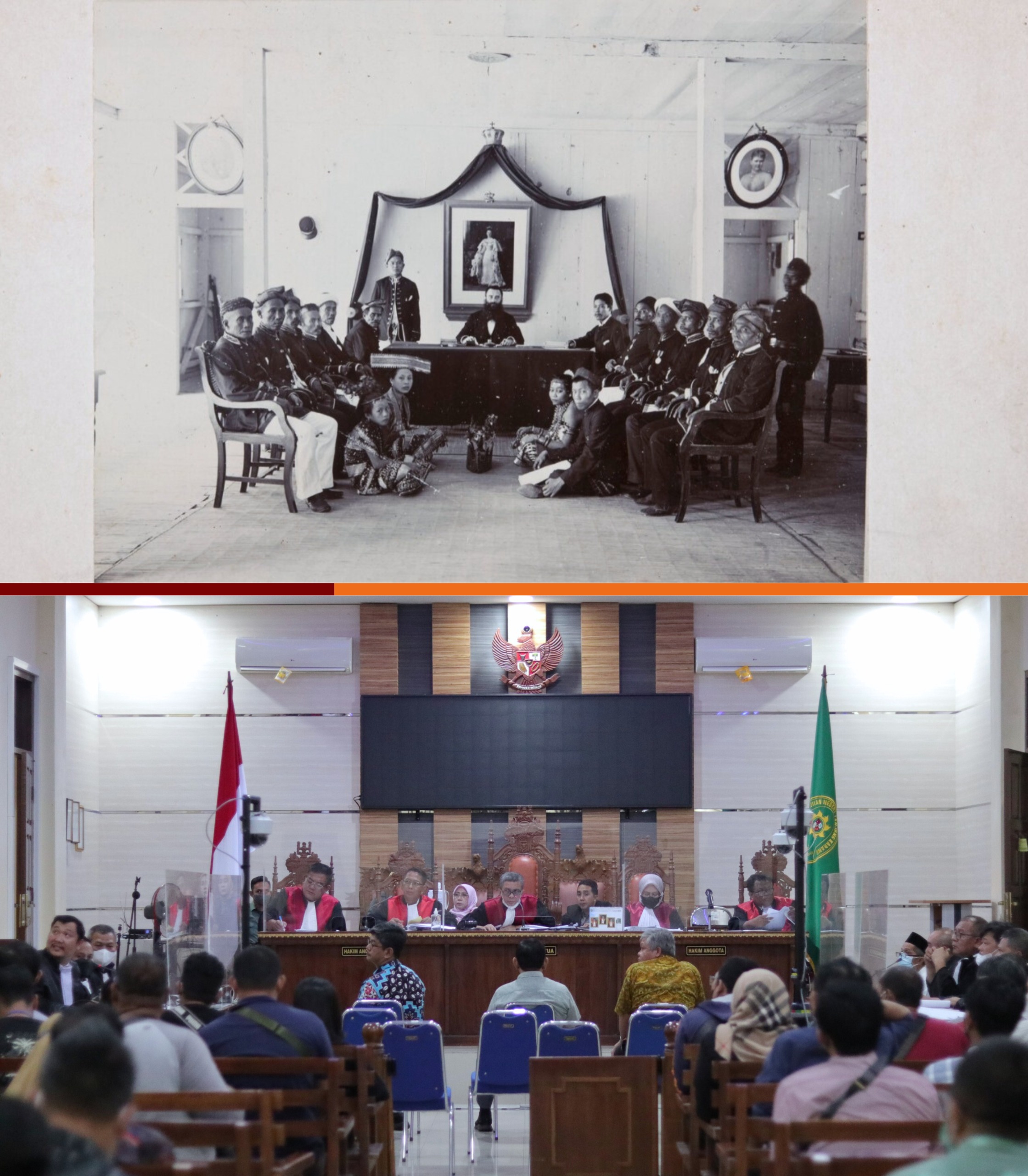 1900 Vs 2024: Dua Zaman Ruang Sidang Pengadilan di Lampung