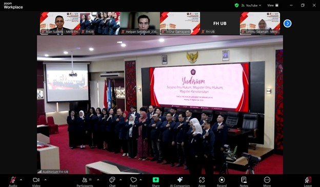 23 Hakim Resmi Sandang Gelar Magister Hukum dari Universitas Brawijaya