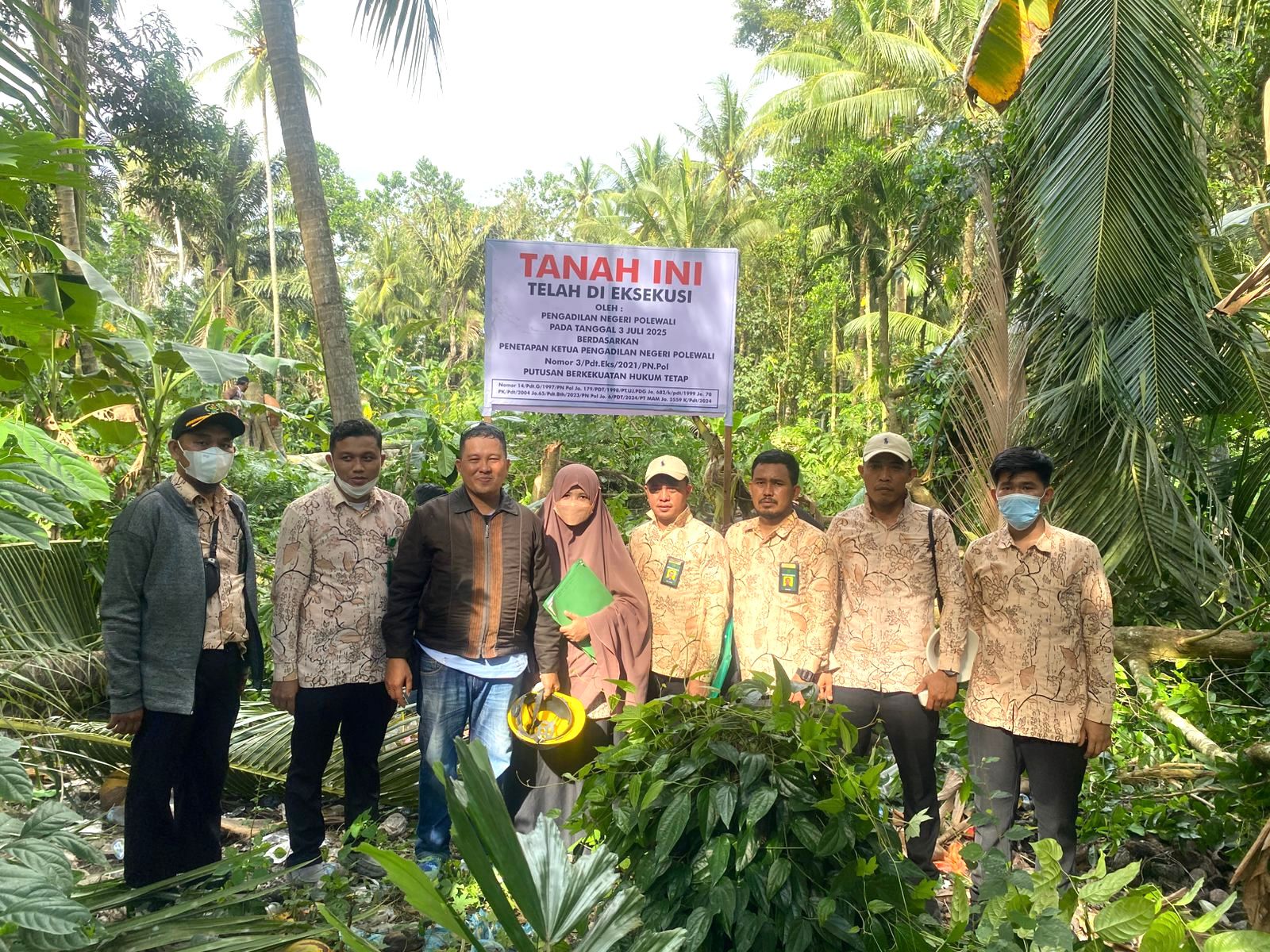 25 Tahun Inkrah, Eksekusi Tanah Di Polewali Mandar Akhirnya Terlaksana
