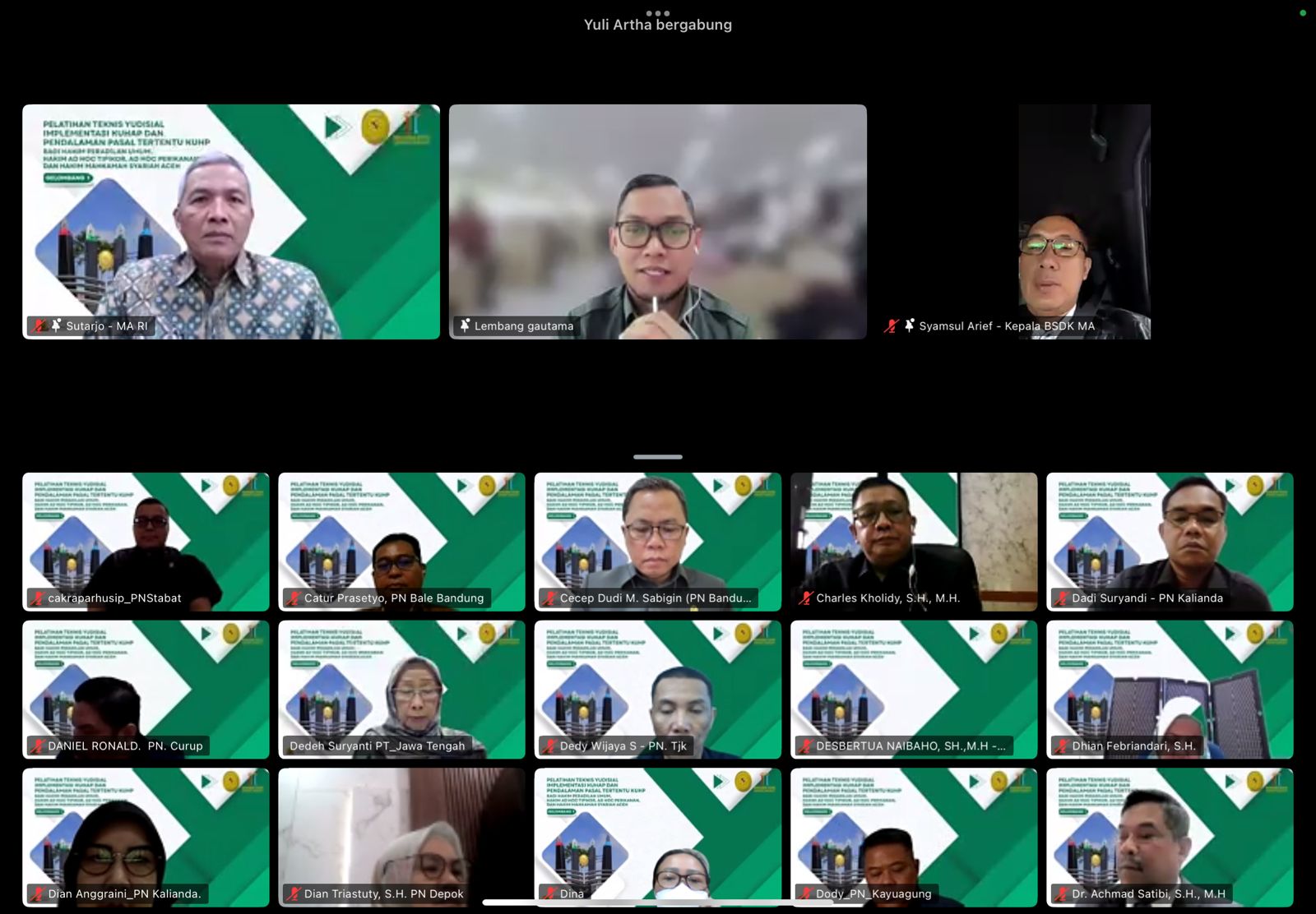 508 Hakim Ikuti Pelatihan Implementasi KUHAP, Hakim Agung Sutarjo Beri Pesan Ini!