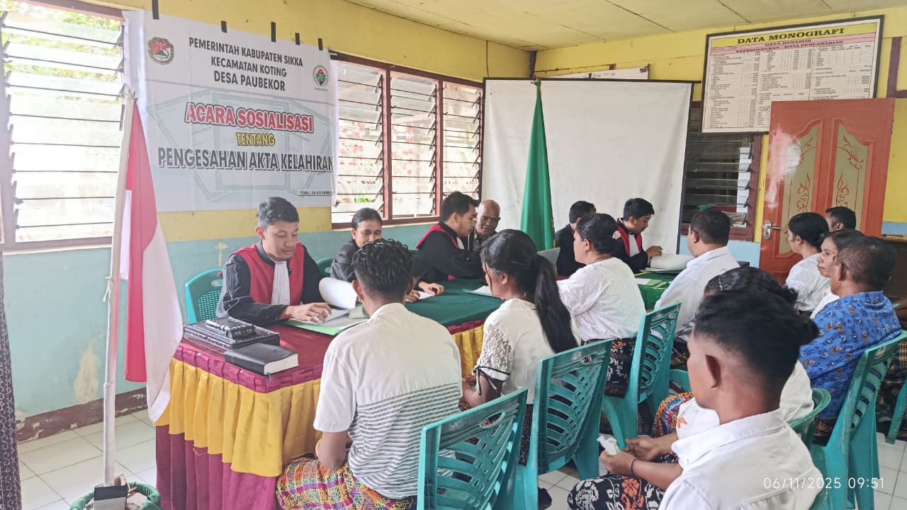 Access to Justice, 9 Pengesahan Akta Lahir Disidangkan Lewat Sidang Keliling