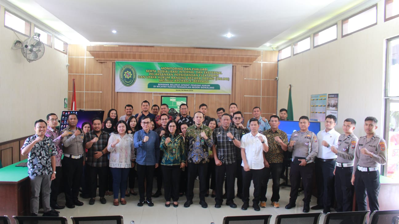Antusiasme APH Warnai Monev dan Sosialisasi e-Berpadu di PN Sidikalang