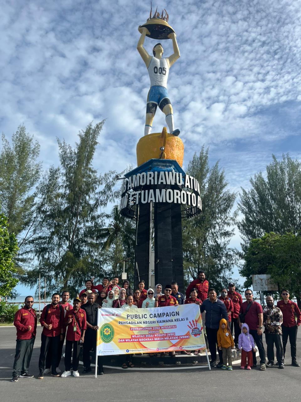 Bangun Budaya Berintegritas, PN Kaimana Public Campaign ZI