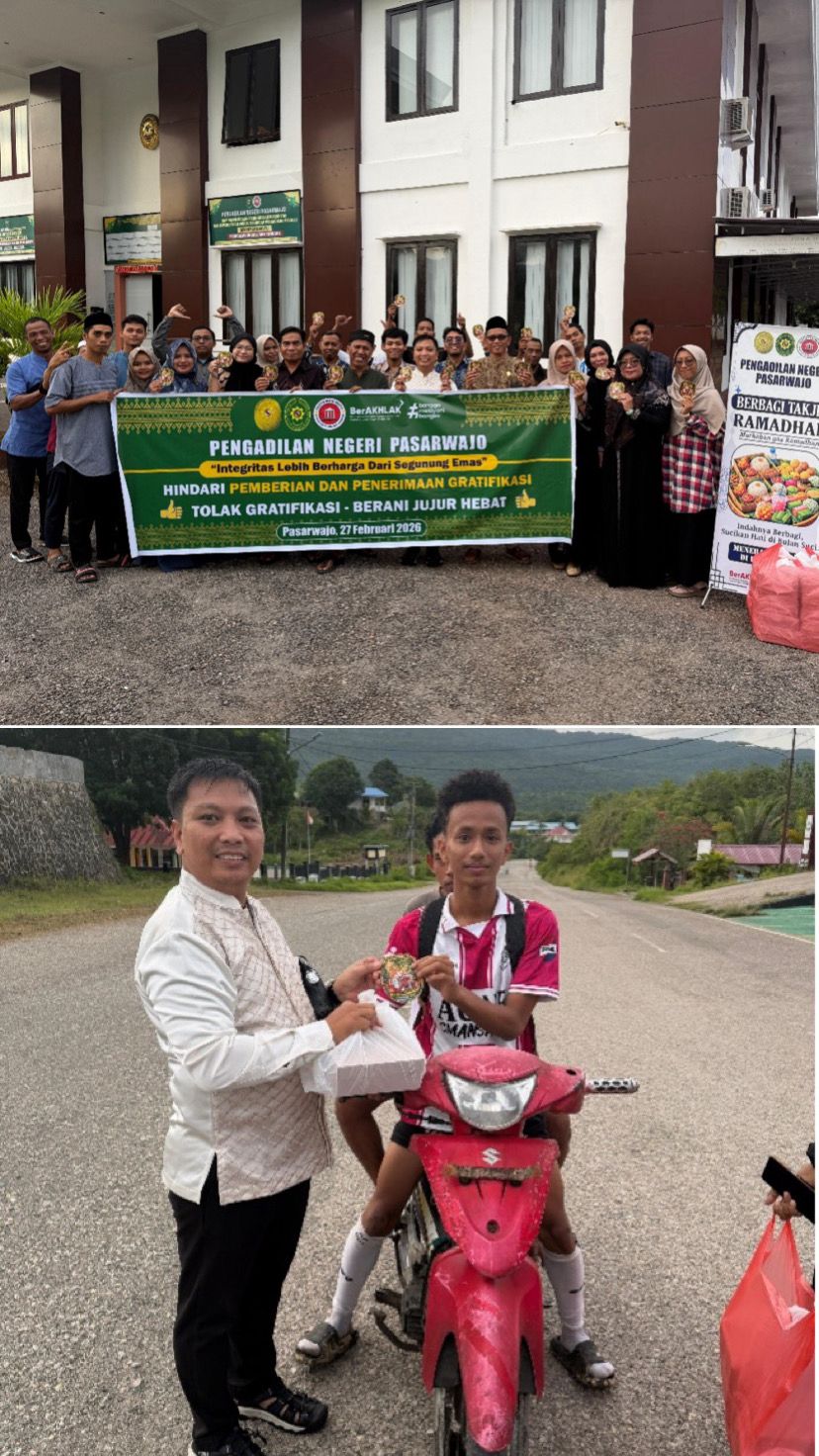 Bangun Budaya Integritas, PN Pasarwajo Public Campaign Tolak Gratifikasi