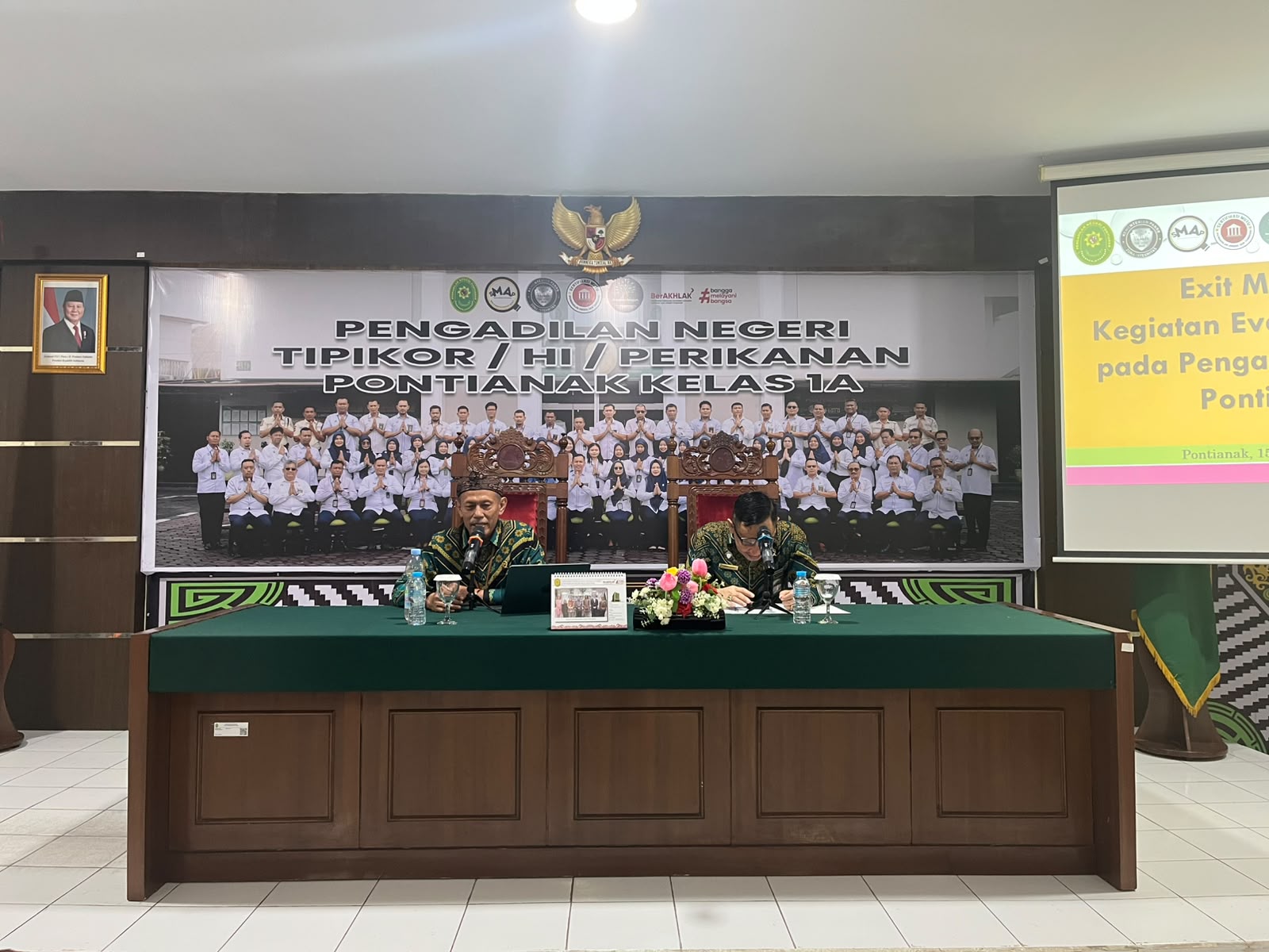 Bawas MA Ingatkan PN Pontianak Jaga Integritas dalam Implementasi SMAP