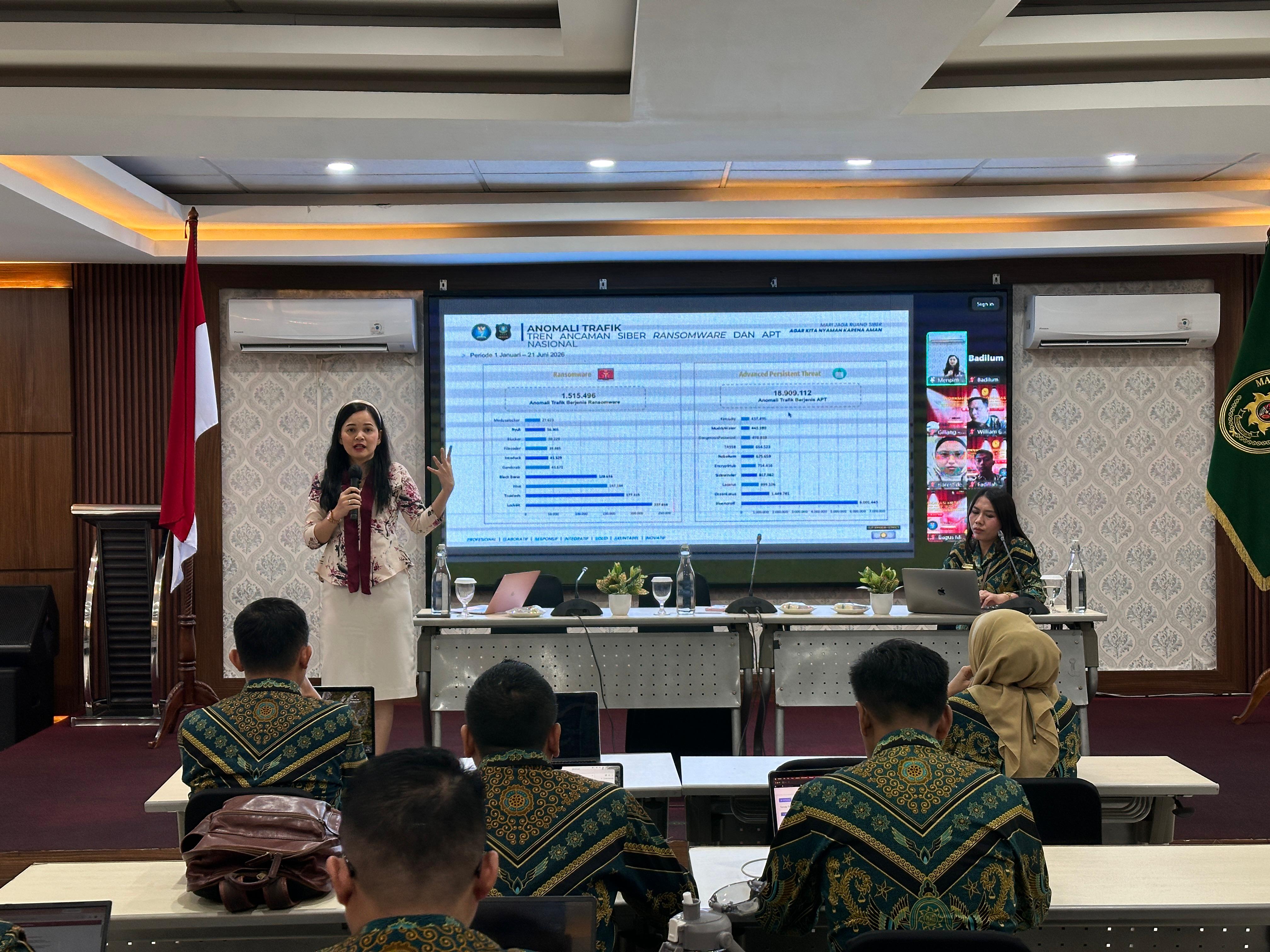 Bongkar Ragam Ancaman Siber, BSSN Bekali Perserta Workshop Media Badilum