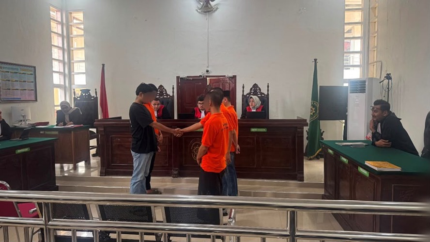 Cekcok di Medsos Berujung Perkelahian, Damai di Sidang PN Kuala Simpang