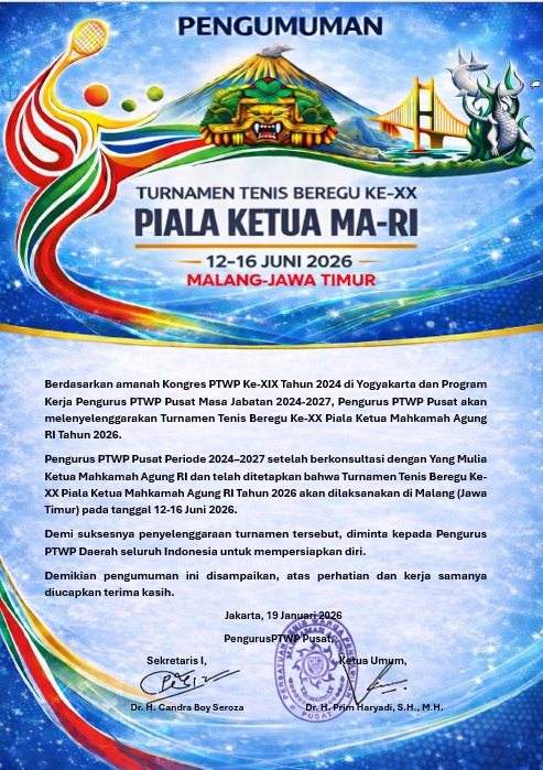 Coming Soon! Turnamen Tenis Beregu Piala Ketua MA 2026