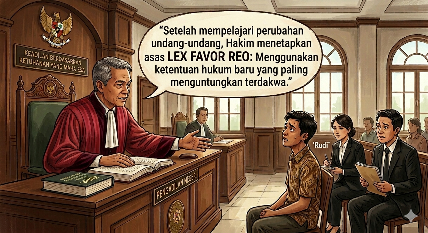 Dekriminalisasi sebagai Perubahan Peraturan yang Menguntungkan Terdakwa