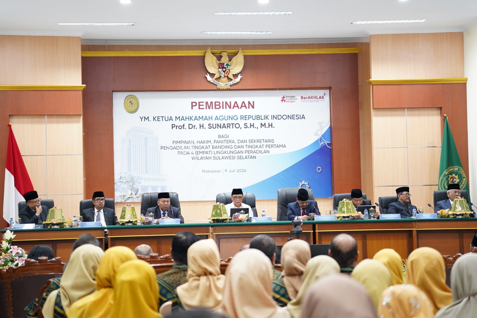 Di Makassar, Ketua MA Ingatkan Aparatur Peradilan: Jaga Integritas & Marwah Peradilan!