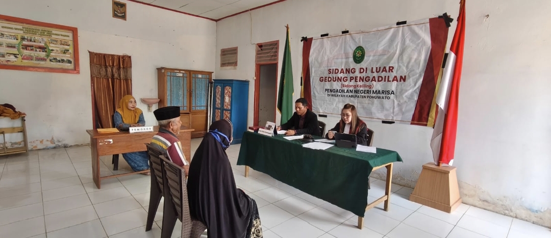 Di Tengah Semarak HUT RI & MA, PN Marisa Tetap Layani Warga lewat Sidang Keliling