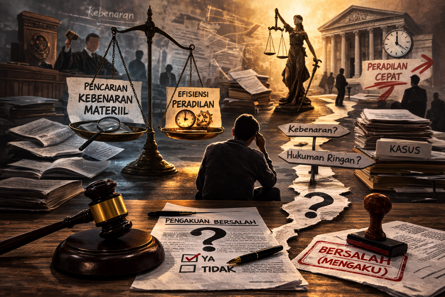 Dilema Pengakuan Bersalah: Dari Pencarian Kebenaran Materiil Menuju Efisiensi Peradilan?