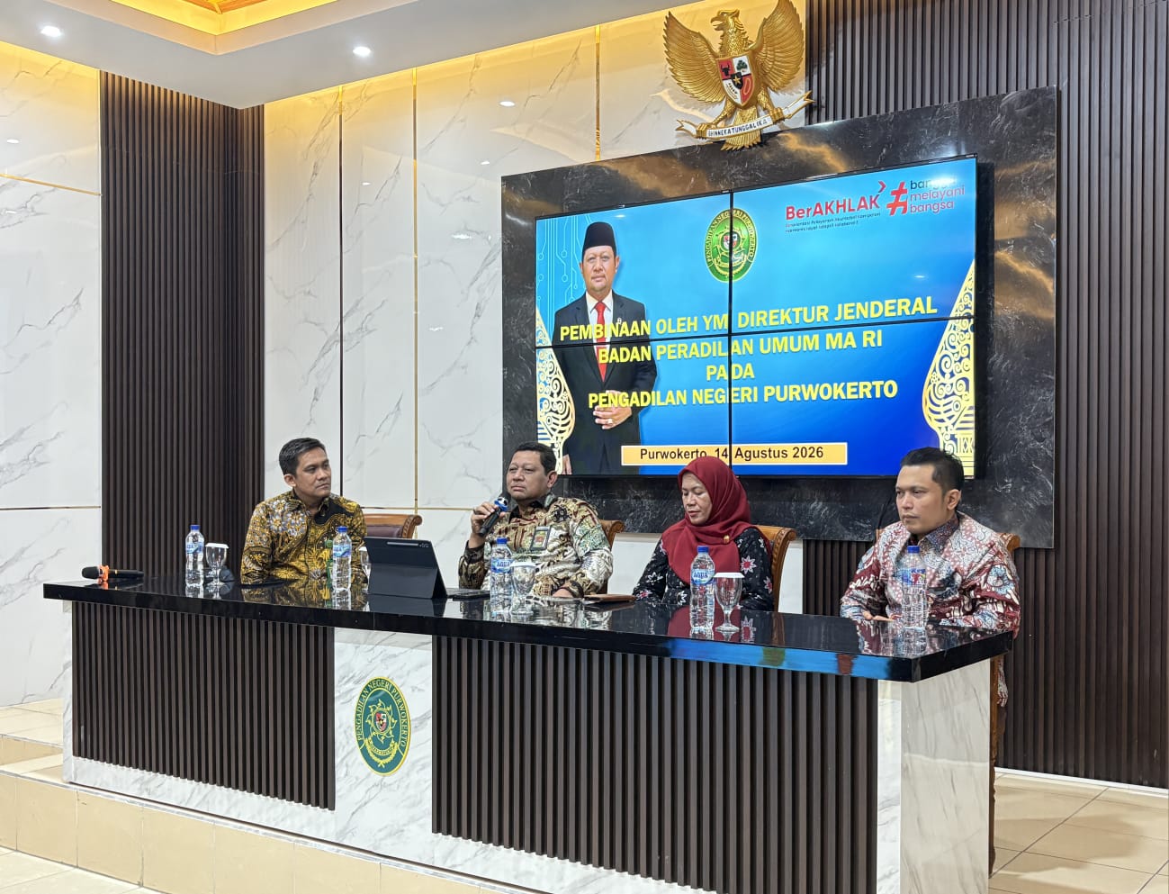 Dirjen Badilum di PN Purwokerto: Integritas Harus Menjadi Napas!