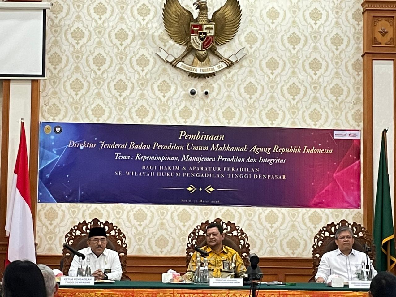 Dirjen Badilum: Penguatan Kepemimpinan & Integritas Pilar Utama Peradilan Unggul