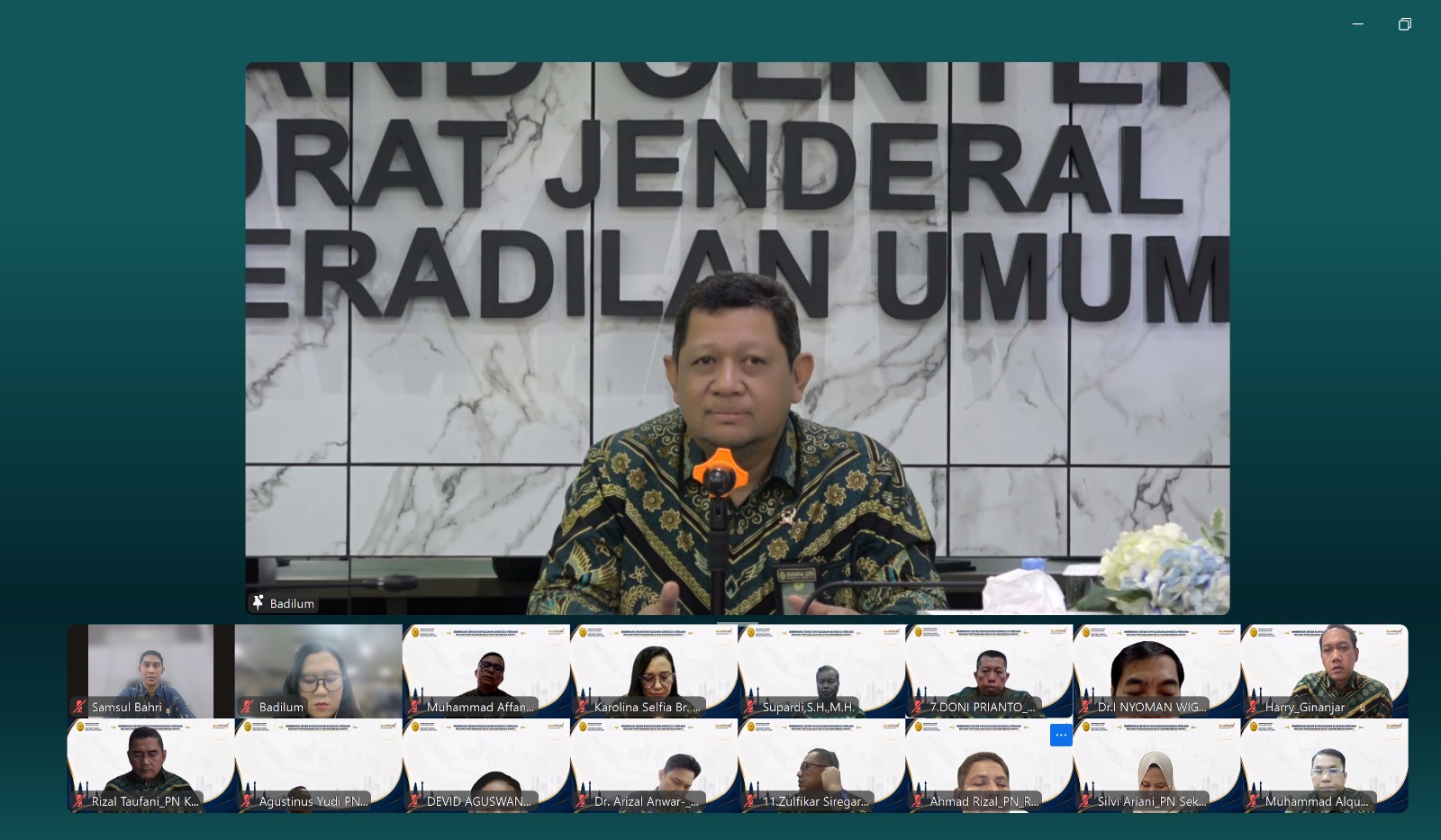 Dirjen Badilum: Perkara Pertanahan Harus Dipetakan, Putusan Harus Berkualitas