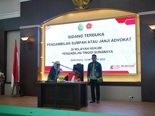 Disumpah Jadi Advokat, 40 Pengacara Berjanji Tak Akan Menyuap Hakim