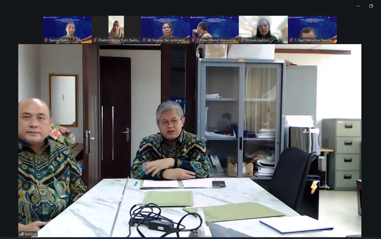 Ditjen Badilum Resmi Buka Bimtek PBH Bagi Peserta se-Wilayah Hukum PT Medan