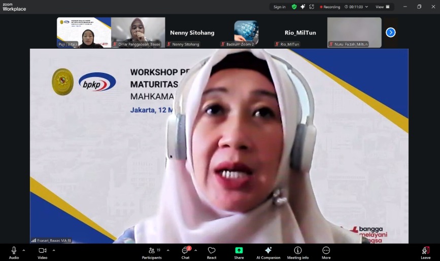 Ditjen Badilum Undang Bawas Dampingi Penilaian Mandiri SPIP