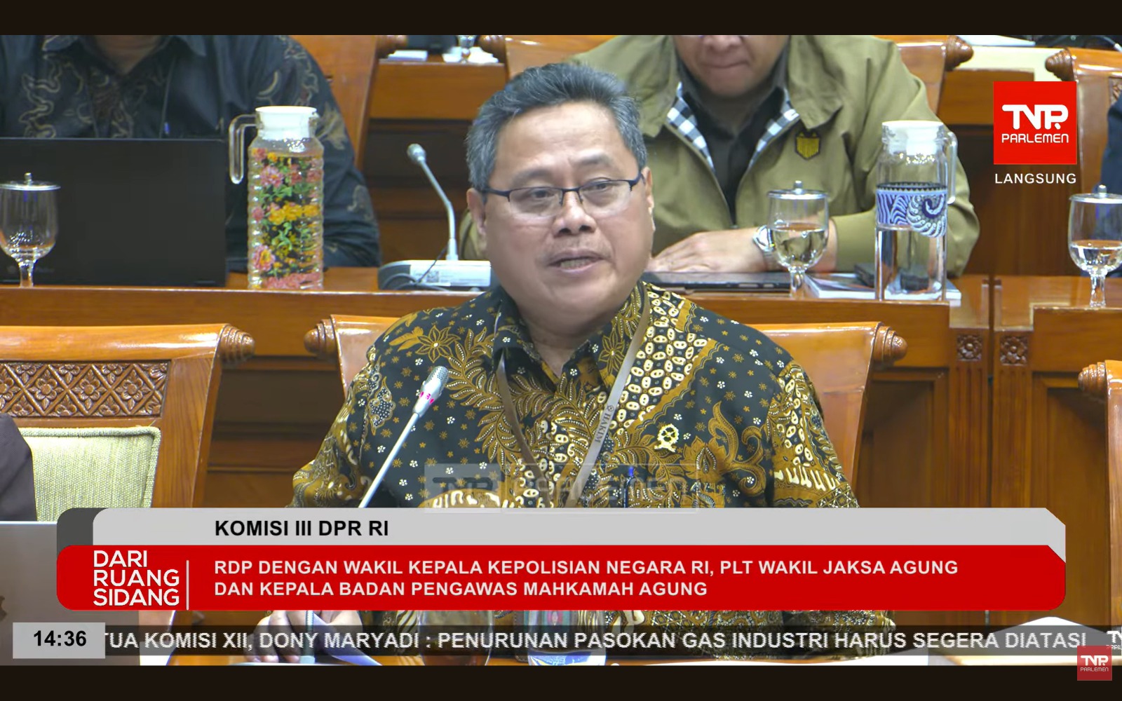 DPR Rapat Dengar Pendapat Dengan MA, Dorong Panja Reformasi Aparat Penegak Hukum