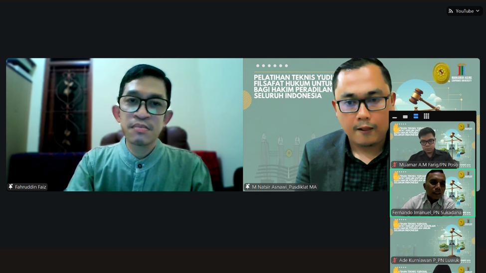 Fahruddin Faiz: Hakim Yang Adil Adalah Manifestasi Sifat Tuhan