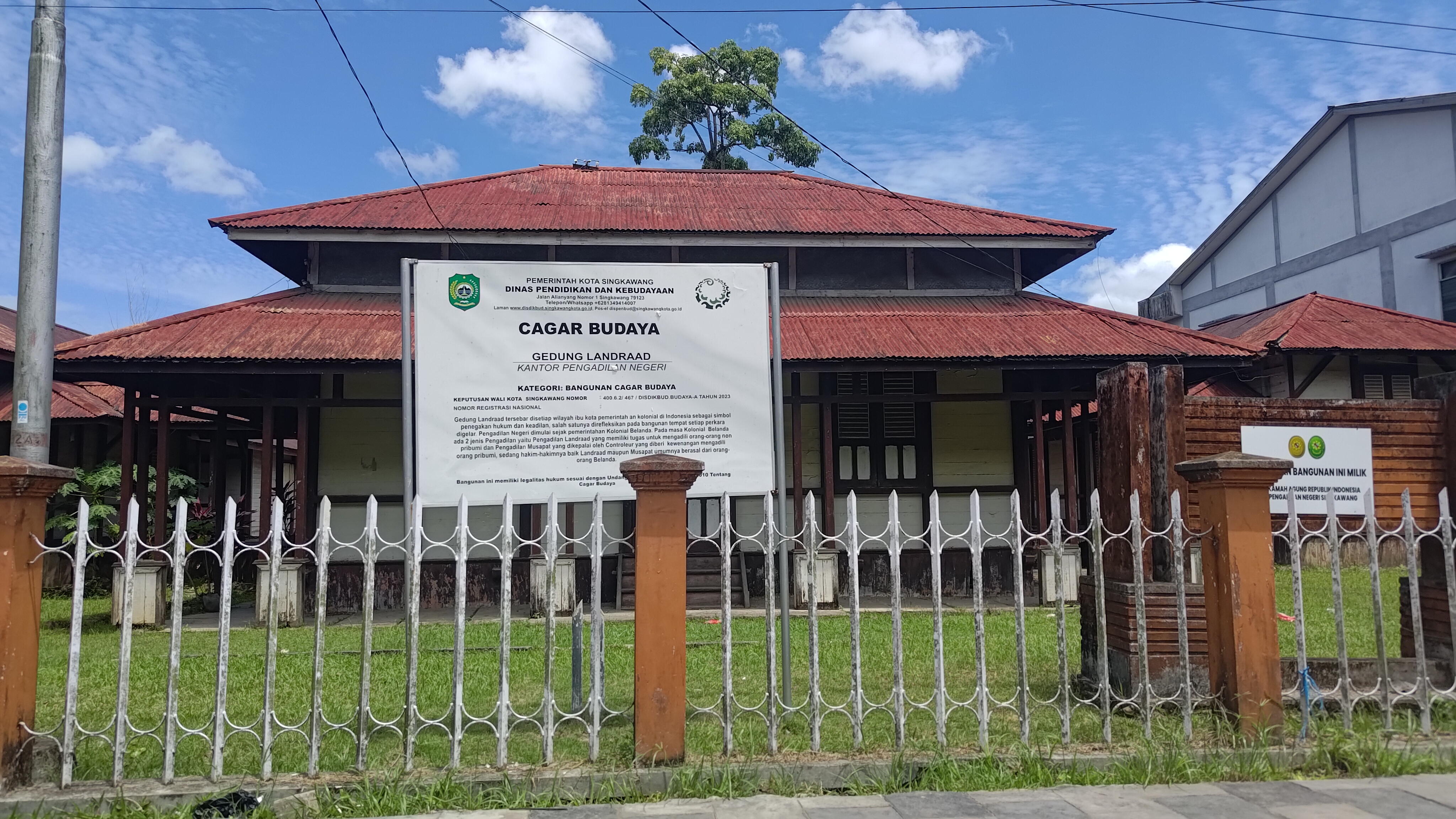 Gedung Landraad Singkawang, Jejak Peradilan Kolonial di Kota Seribu Kelenteng