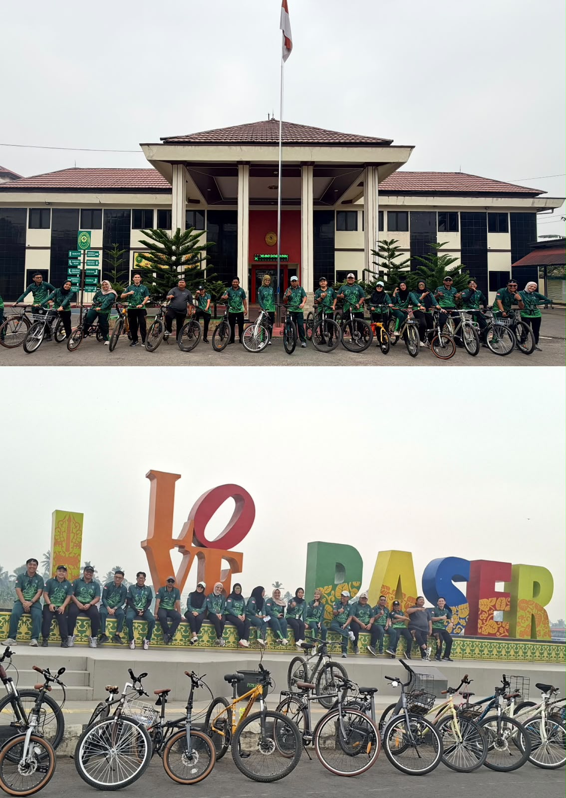 Gowes Bersama Warnai Jumat Sehat Aparatur PN Tanah Grogot