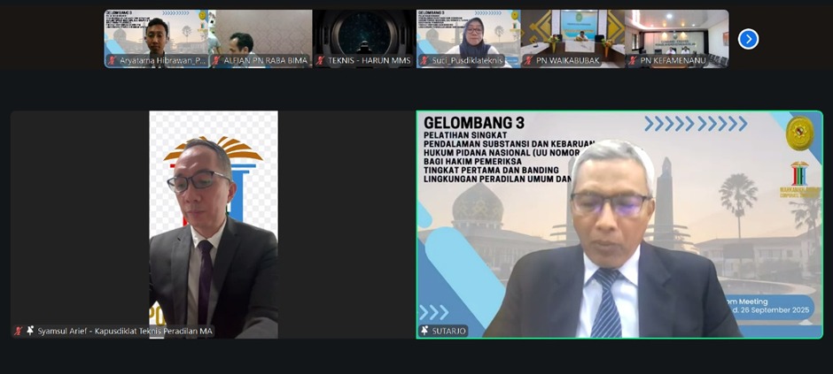 Hakim Agung Sutarjo: Hakim Pencipta Keadilan Substantif, Bukan Hanya Corong UU   