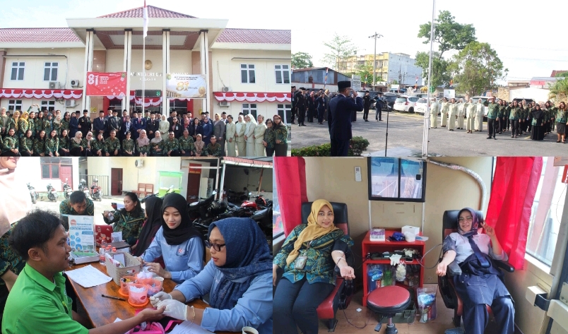 HUT Ke-81 MA, PN Lubuk Pakam Gelar Donor Darah & Layanan Kesehatan Gratis