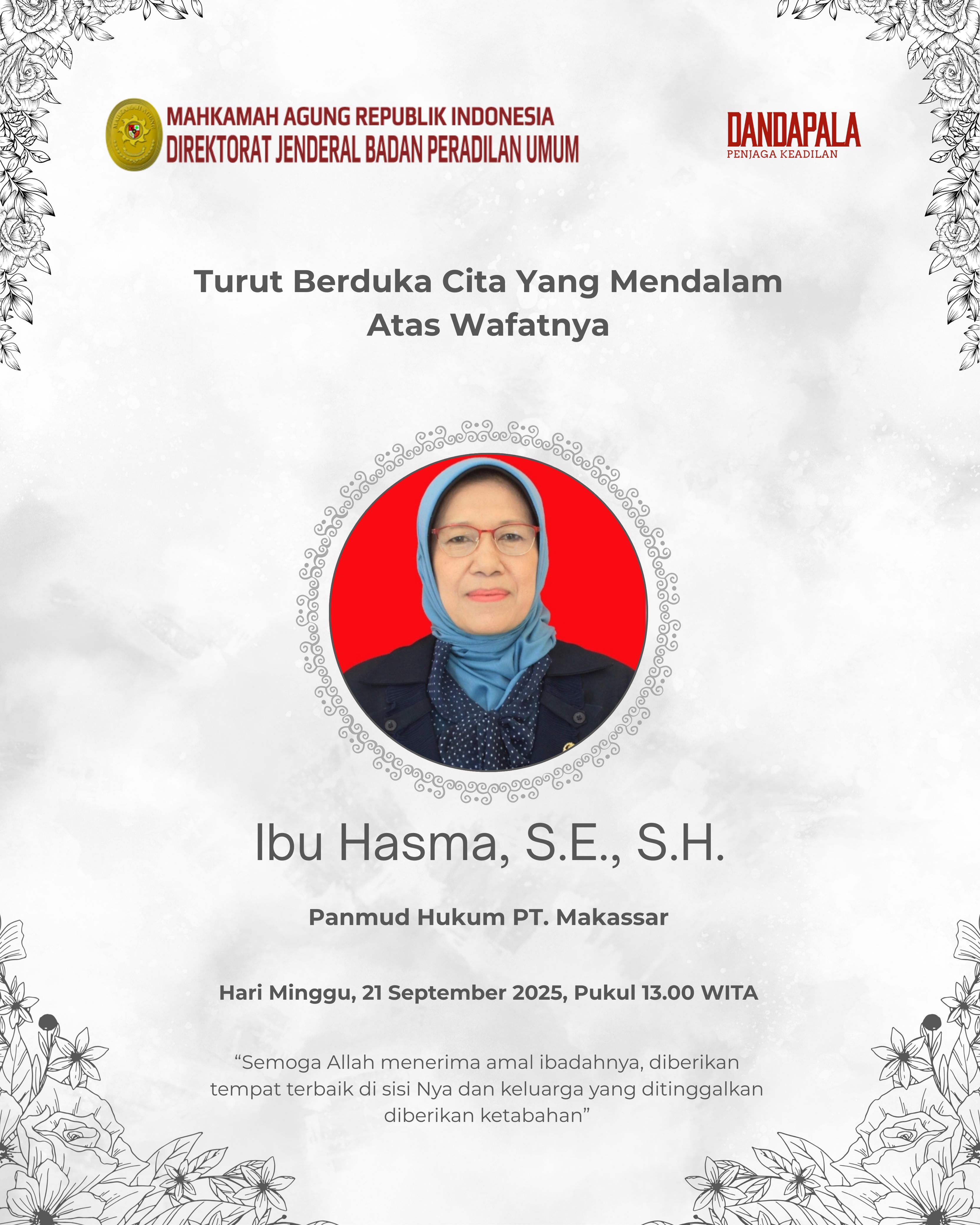 Innalillahi, Hasma Panmud Hukum PT Makassar Wafat Dalam Kecelakaan Di Palanro, Sulsel