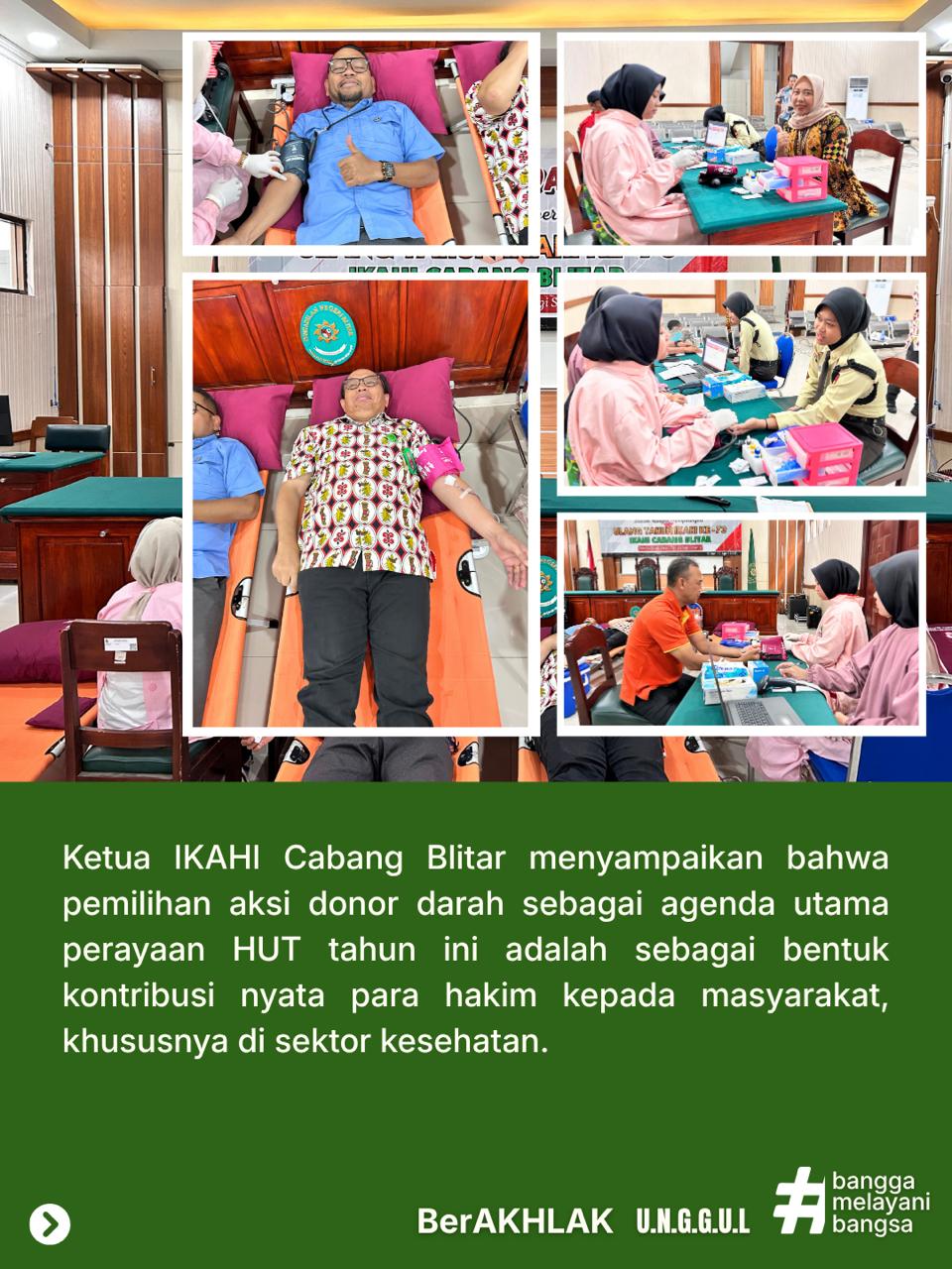 Intip Kemeriahan HUT IKAHI di PN & PA Blitar