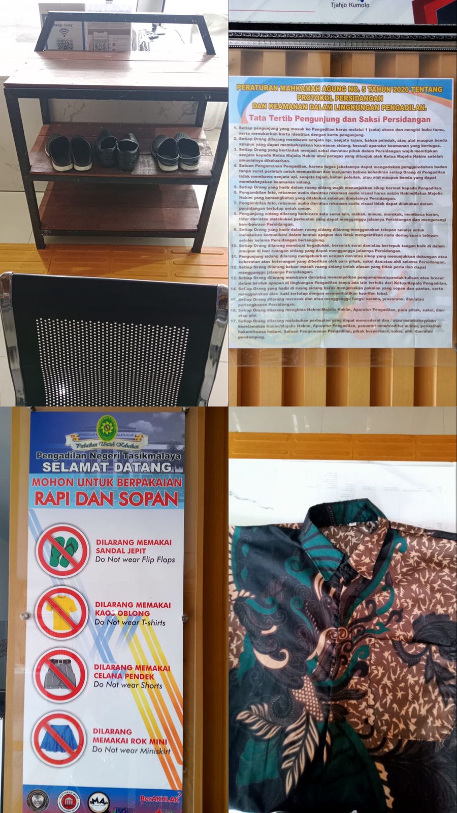 Jaga Marwah Peradilan, PN Tasikmalaya Hadirkan Fasilitas Pinjam Batik Hingga Sepatu