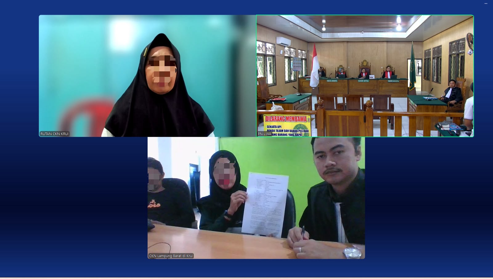 Jambak Tetangga Hingga Terluka, Terdakwa Dipidana Pengawasan oleh PN Liwa
