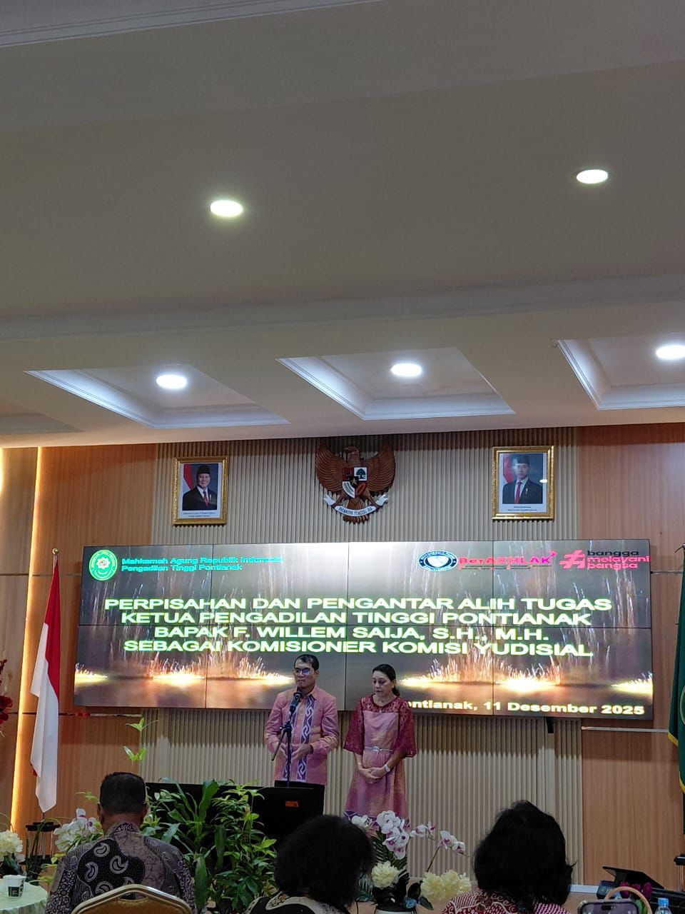 Jejak 40 Tahun: Ketua PT Pontianak F Willem Saija Pamit, Lanjut ke KY