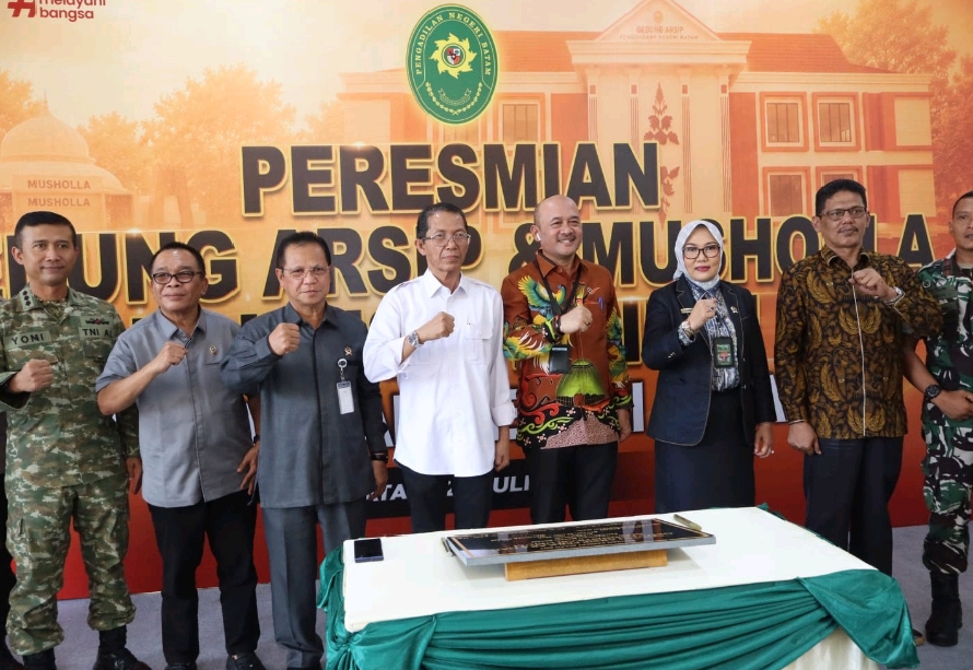Kepala BUA MA Dr Sobandi Resmikan Gedung Arsip PN Batam