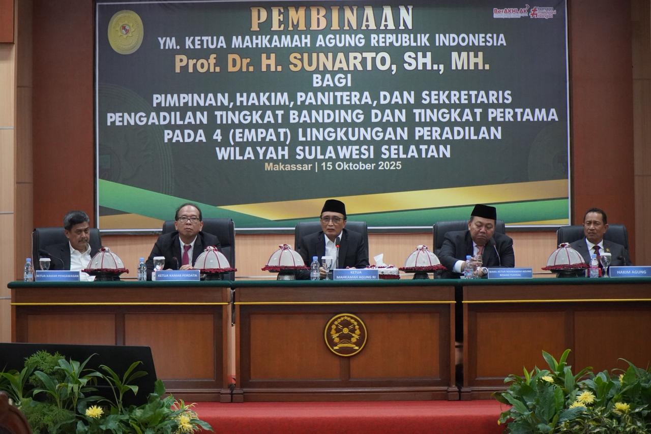 KETUA MA: Pimpinan Tugasnya Mensejahterakan Bukan Meresahkan
