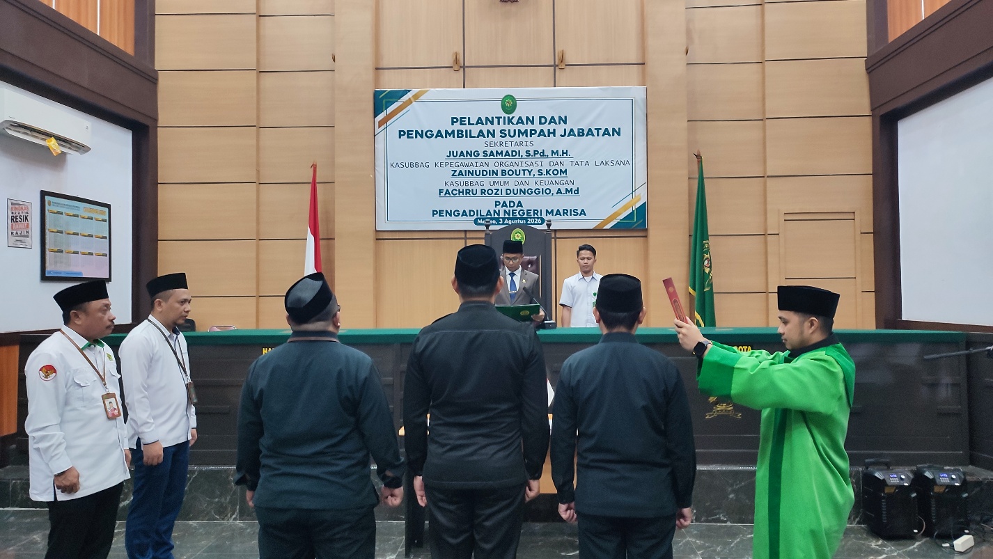 Ketua PN Marisa: Integritas Adalah Amanah dalam Setiap Jabatan
