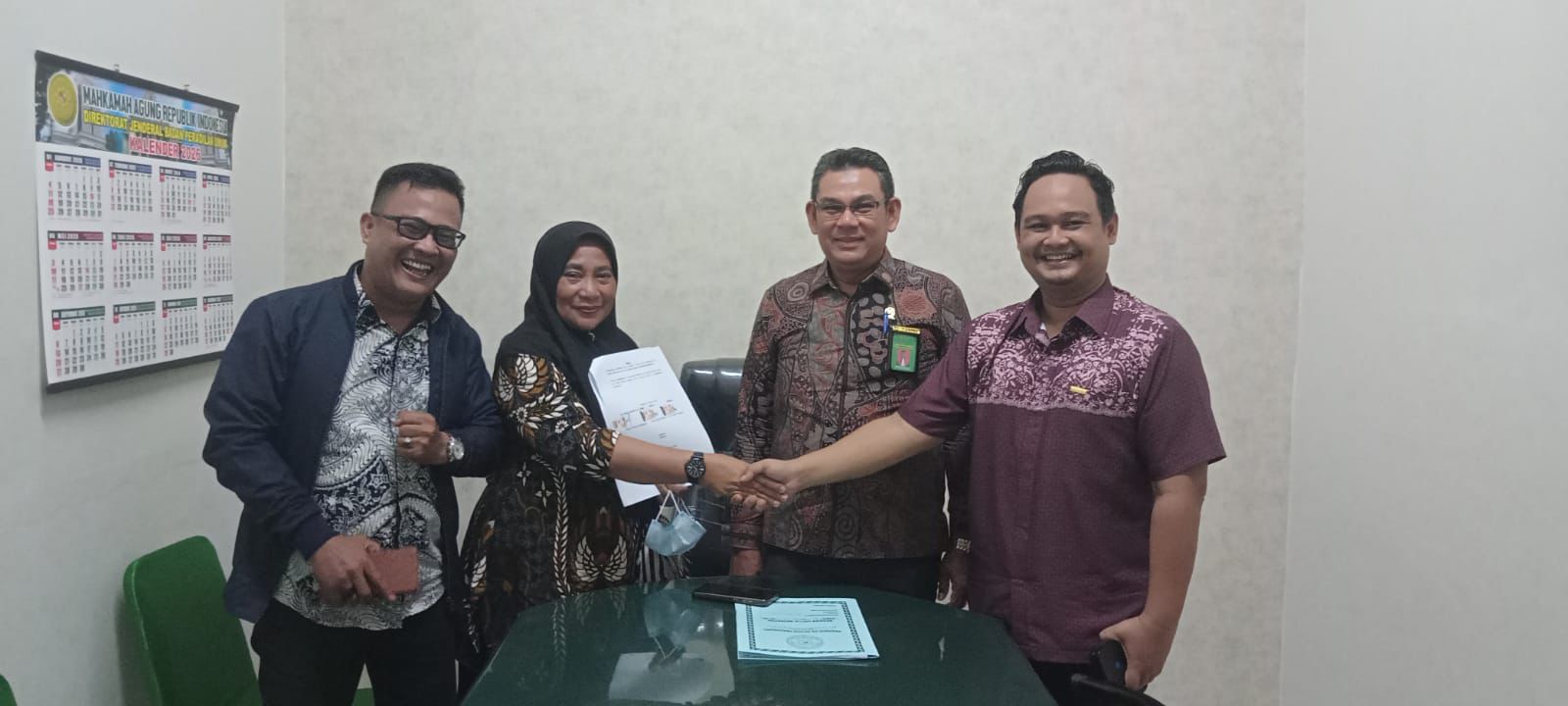 Perdamaian di PN Pekanbaru beberapa waktu lalu (dok.ist)