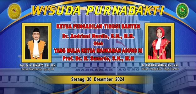 Ketua PT Banten 'Sang Srikandi Pengadilan' Purnatugas