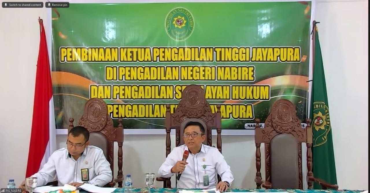 Ketua PT Jayapura Tekankan Pemahaman Hukum Adat Disela Pembinaan di Nabire