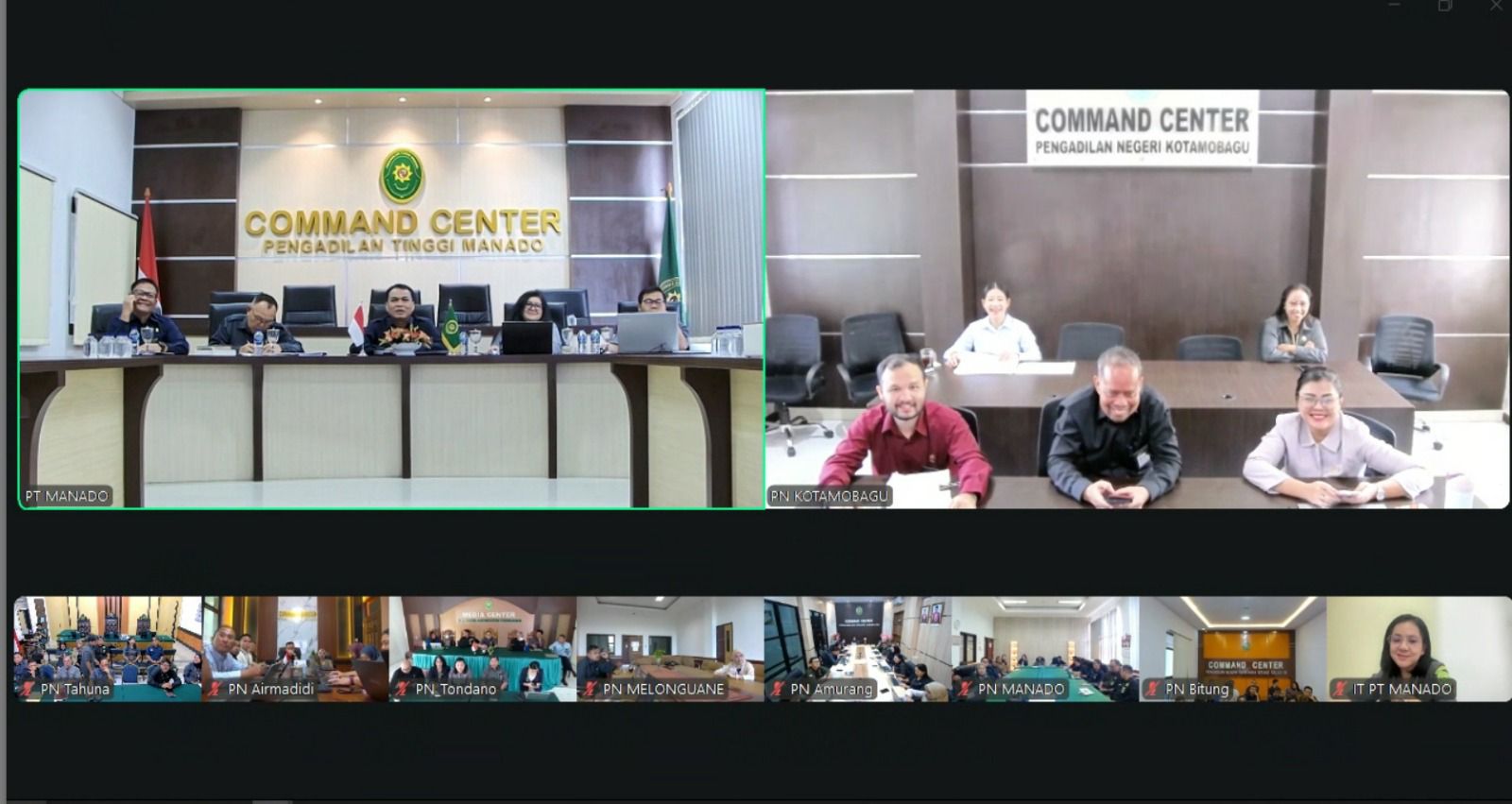 KETUA PT Manado Gelar Pembinaan dan Sosialisasi KUHAP 2025 Secara Daring