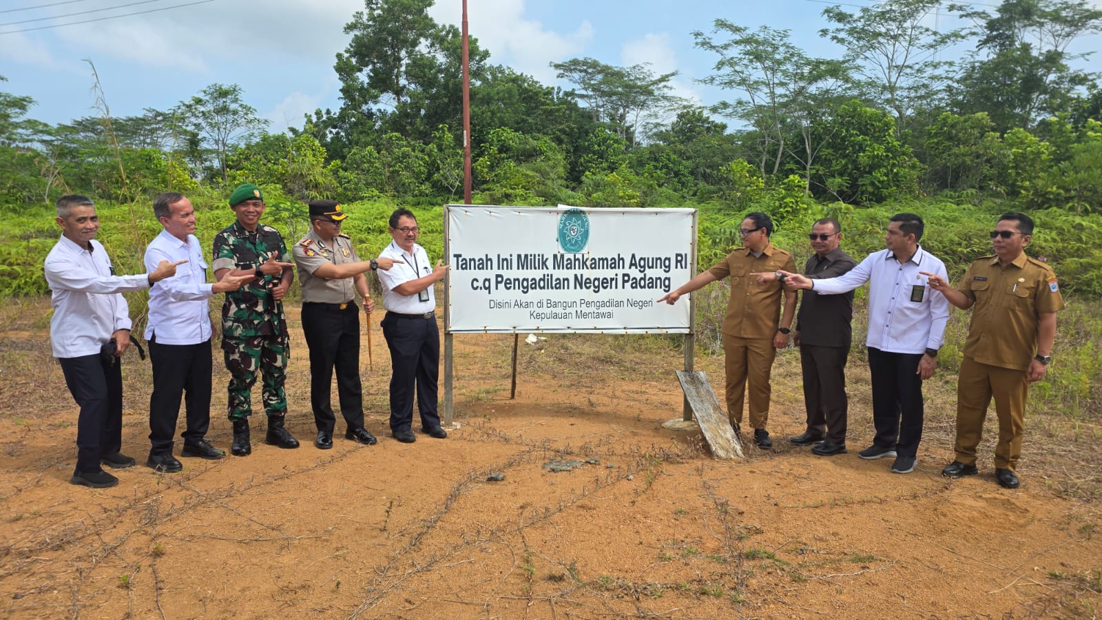 Ketua PT Padang Tinjau Langsung Pembentukan PN Mentawai