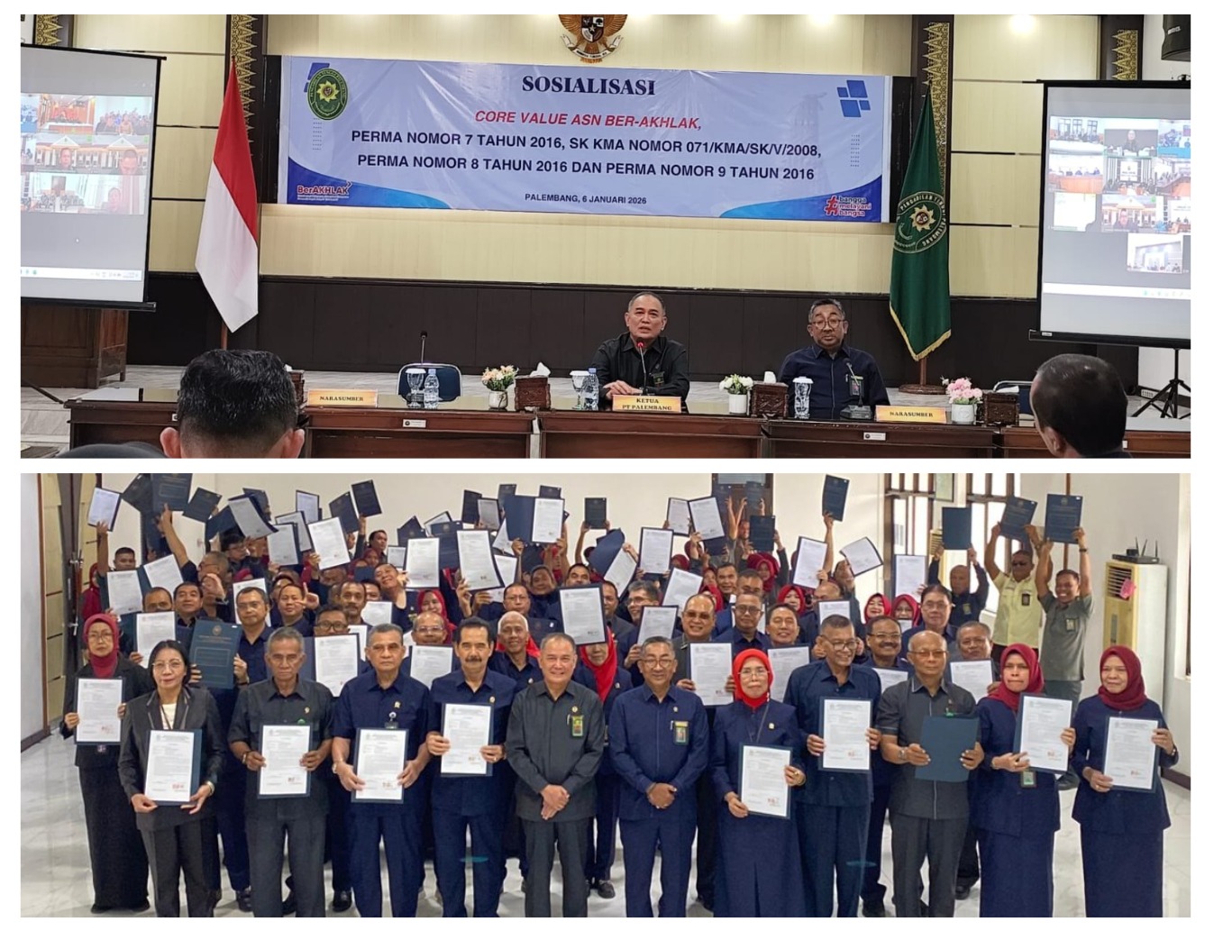 Ketua PT Palembang: Laksanakan Amanat Perma Ini Untuk Mencegah Praktik KKN