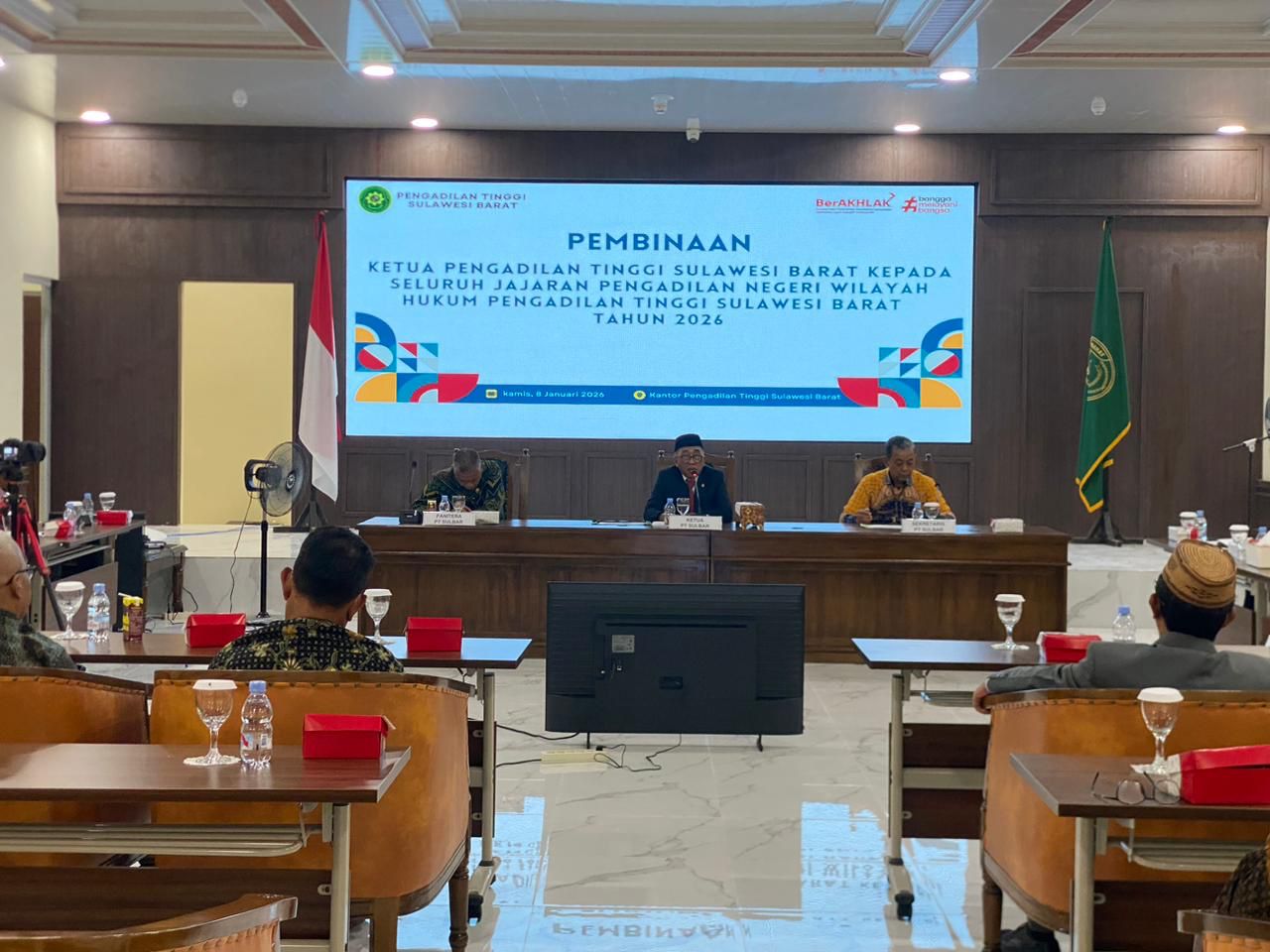 Ketua PT Sulbar: Kinerja Pengadilan Berbasis Data Terukur, Bukan Sekadar Rutinitas