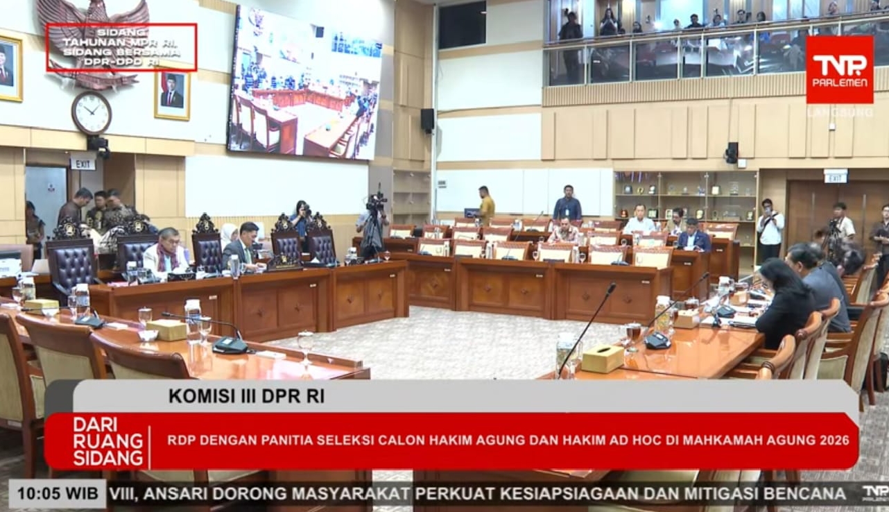 Komisi III DPR Gelar RDP dengan Pansel Calon Hakim Agung, Ini yang Dibahas