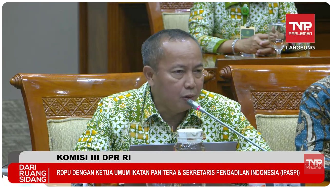 Komisi III DPR Rapat Dengar Pendapat IPASPI, Dorong Peningkatan Kesejahteraan Aparatur Peradilan