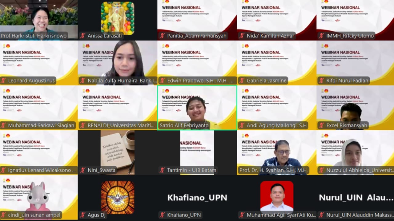 KUHAP Baru! Check & Balance Penegakan Hukum Melalui Judicial Scrutiny