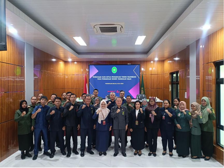 Kunjungan Kerja ke PN Pangkalan Balai, Ketua PT Palembang Tekankan Integritas