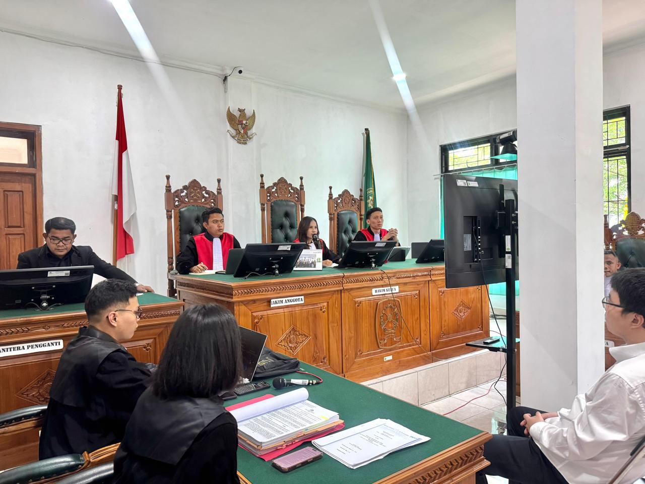 Lanjutan Sidang Penyelundupan 7 WNA Cina di PN Labuan Bajo, Saksi Hadir Secara Virtual