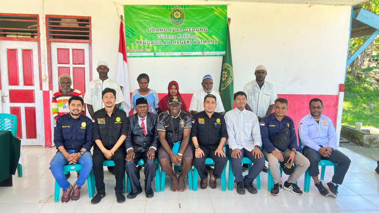 Melintasi Laut, PN Kaimana Gelar Sidang Keliling di Distrik Buruway Papua Barat